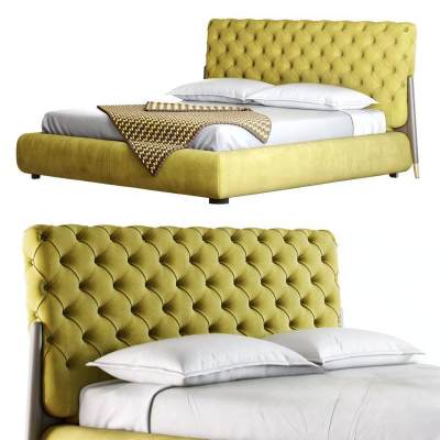 现代布艺双人床-105